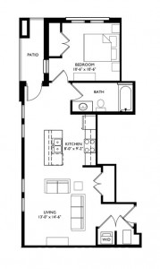 The Monroe 1 Bedroom - Unit E