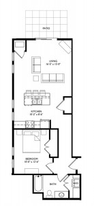 The Monroe 1 Bedroom - Unit M