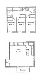 Renee Row 3 Bedroom - 2 Level Townhouse