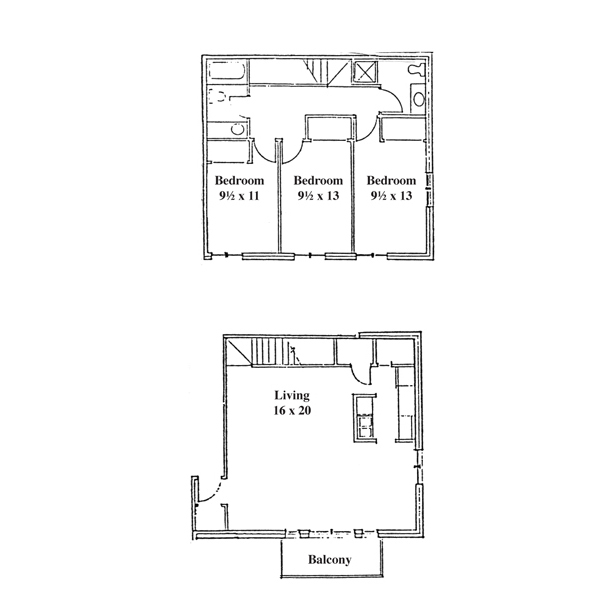 Renee Row 3 Bedroom - 2 Level Townhouse