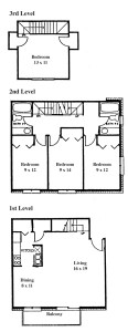 Renee Row 4 Bedroom - 3 Level Townhouse