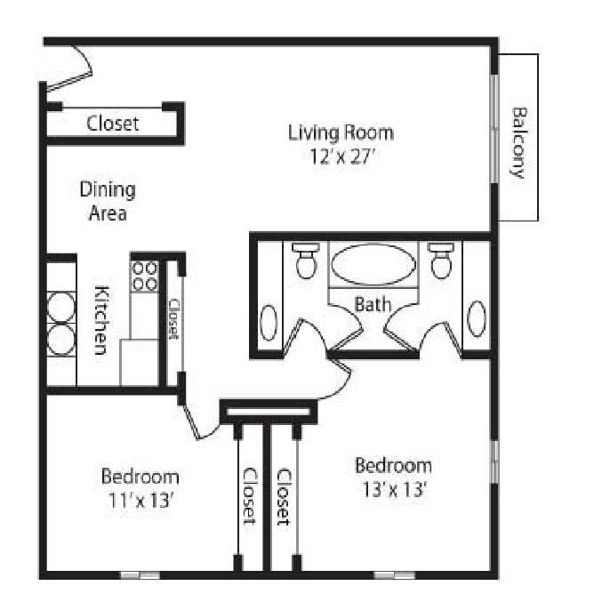 The Sovereign 2 Bedroom - Corner