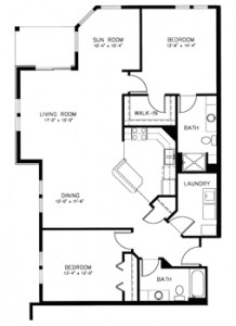 Sauk Gardens 2 Bedroom - Aspen
