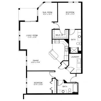 Sauk Gardens 2 Bedroom - Aspen