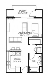 Hawks Landing Studio - Building A Unit D