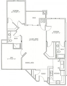 Hawks Landing 1 Bedroom - Unit C
