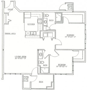 Hawks Landing 2 Bedroom - Unit F