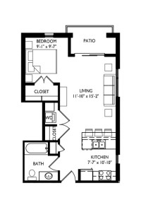 Capitol's Edge Apartments Studio - Unit Type D