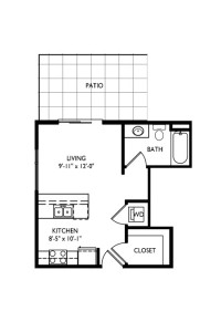 Capitol's Edge Apartments Studio - Unit Type S