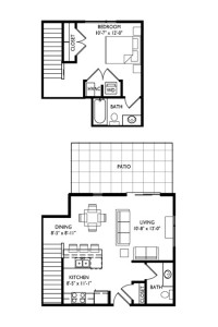 Capitol's Edge Apartments 1 Bedroom - Unit Type N