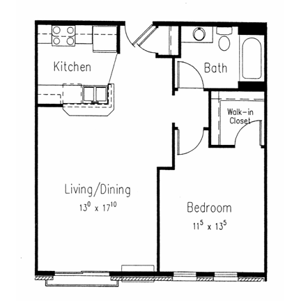 Clybourn Place 1 Bedroom