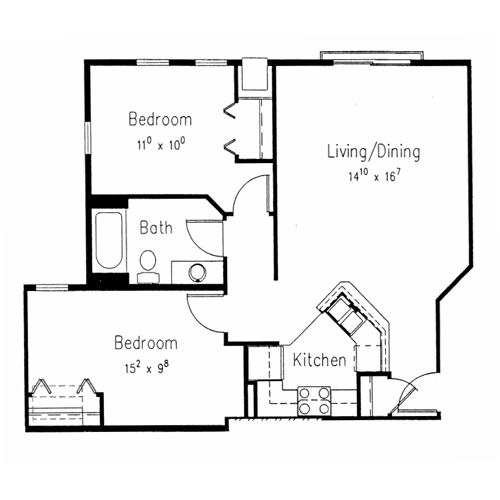 Clybourn Place 2 Bedroom