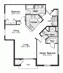 Cortland Pond 2 Bedroom - Unit A
