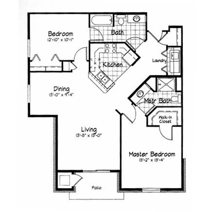 Cortland Pond 2 Bedroom - Unit A