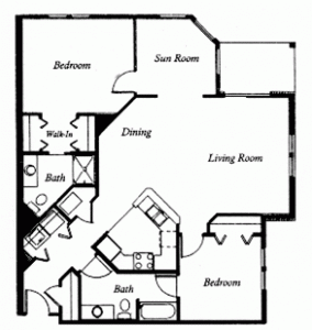 Sauk Gardens 2 Bedroom - The Birch