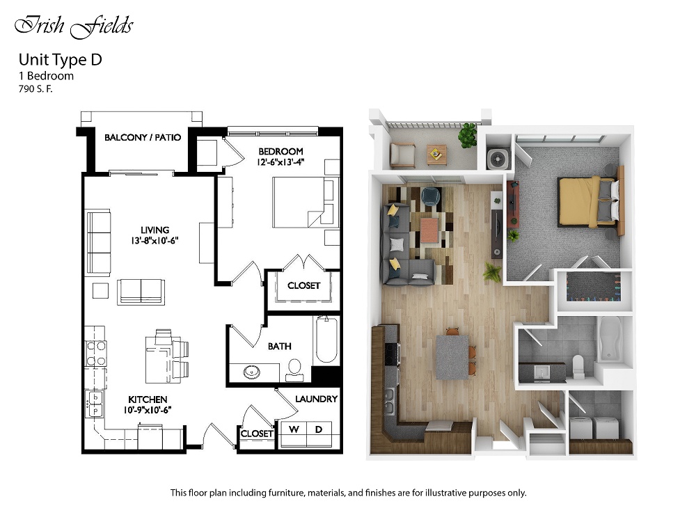 Irish Fields 1 Bedroom - D