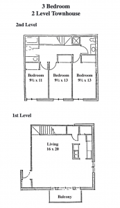 Three Bedroom Two bath Two Level