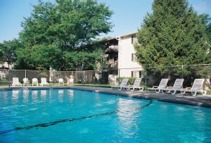 Apartment complex pool