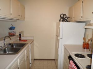 A small apartment kitchen